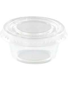 Clear Souffle Cup Container with Lids - 2oz, Transparent (Pack of 2000pcs)